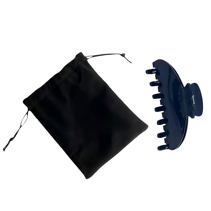 OideGuiing Durable Acetate Hair Clips - 4-Inch Dark Blue Claw Clips for Fine and Thick Hair (Dark Blue)