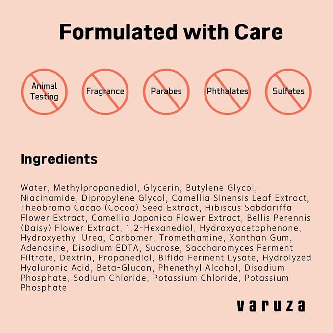 varuza EWG Verified Kombucha Sheet Mask Lyocell 3D Snow Crystal Sheet Fermented Bifida 20 Harsh Chemicals Free Clean & Radiant Skin 5 Count