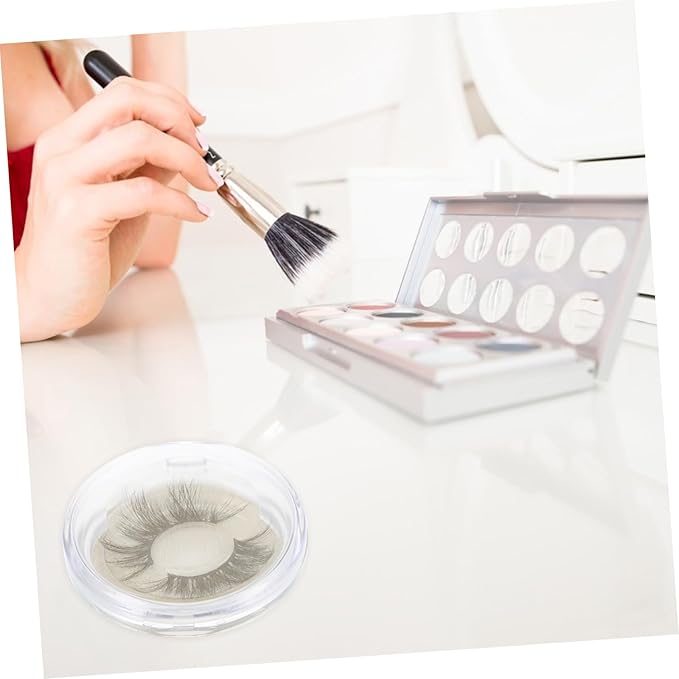 5Pcs Transparent Eyelash Storage Case Durable Plastic Eyelash Organizer Portable Lash Holder for Travel and Everyday Use Present for Women