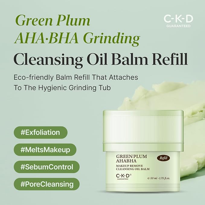 CKD Green Plum AHA BHA Grinding Cleansing Balm [Refill]
