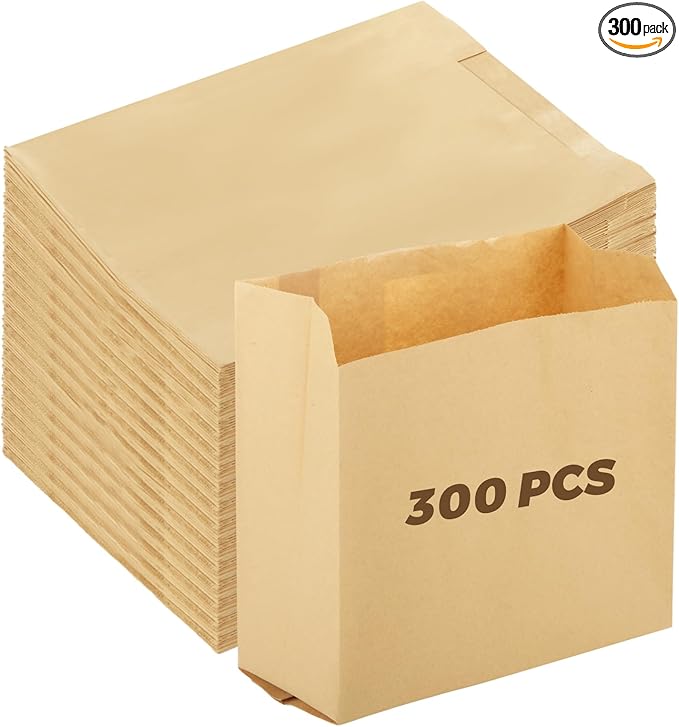 300 PCS Feminine Hygiene Liner Bags, 8.1'' x 7.5'' x 3.5'' Waxed Sanitary Napkin Disposal Bag, Waste Receptacle Paper Liners, Feminine Hygiene Bag for Bathroom, Commercial, Personal Restroom