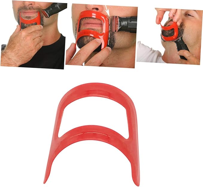NOLITOY 6pcs Professional Beard Shaping Tool Set Plastic Beard Styling Ruler for Accurate and Outlining Portable and Compact Design for Travel and Grooming
