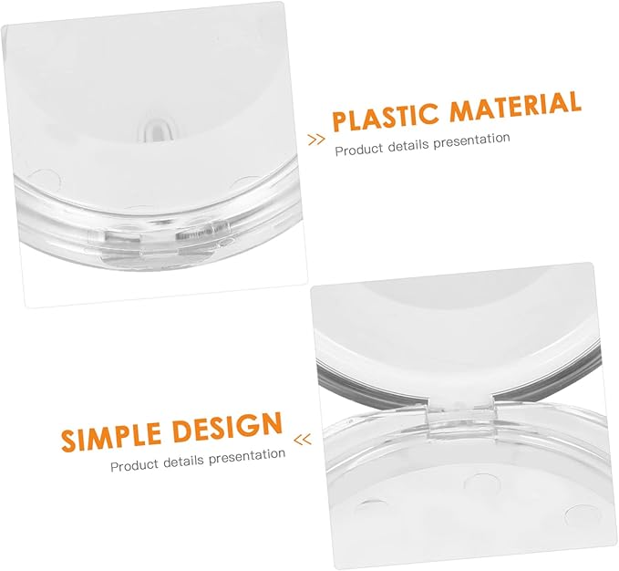VALICLUD 5pcs False Eyelash Cases Plastic Eyelash Organizer Box Lid for Easy Storage for Travel and Makeup Accessories