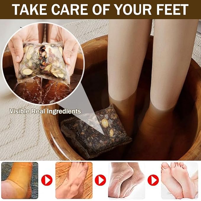 Herbal Pedicure Foot Soak,Lymphatic Drainage Ginger Mugwort Foot Bath,Foot Soak Kit for Remove Toxins Relieve Fatigue Dispel Cold and Remove Dampness,15 Pack