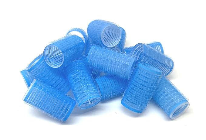 Set of 16 - Medium Size Self Grip Hair Rollers Pro Salon Hairdressing Curlers