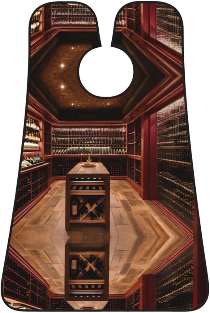 Tahiti Beach Print Beard Bib Shaving Apron, Beard Hair Trimming Cape Gift For Dad