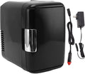 4L 6 Can Mini Portable Fridge for Cosmetics, Baby Products, and More with Removable Shelf and Cooling/Heating Functionality(US)
