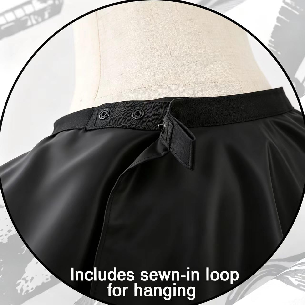 Borogo Professional Hair Cutting Cape with Adjustable Snap Closure, Salon Barber Cape,Waterproof Hairdressing Salon Cape - 47" x 55"