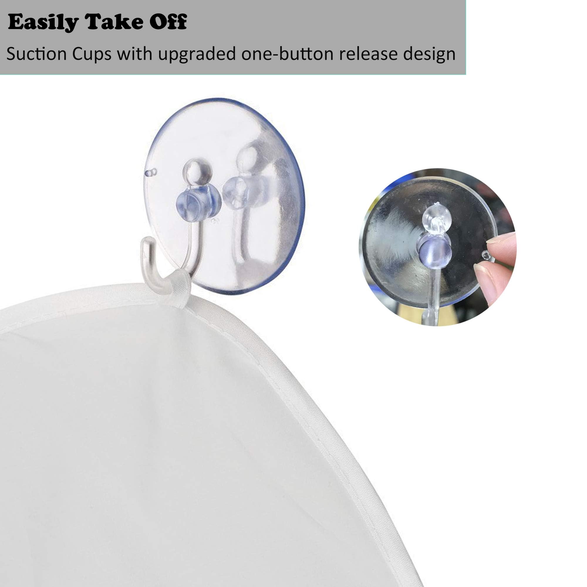 FITALA Beard Trimming Catcher Bib, Black Waterproof Apron with Suction Cups, 47.2 x 30.7 inches (White)