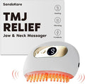 Zaybuon TMJ Relief Products Jaw, TMJ Relief Massager, Vibration and Heating, Ergonomic Multi-Needle Design TMJ Massage Tool, Effective Jaw & Neck Pain, Grinding and Clenching Teeth Relief (White)