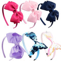 6 Pack Girls Headbands Glitter Kids Hair Accessories Bow/Heart/Star Shaped Sweet Hairband For Toddler/Girls/Teens
