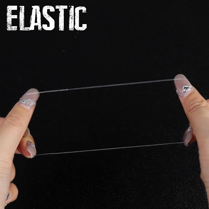 Teenitor Clear Elastic Ties Hair Elastics, Clear Elastics Rubber Bands for Hair Rubber Bands Ties, 300pcs