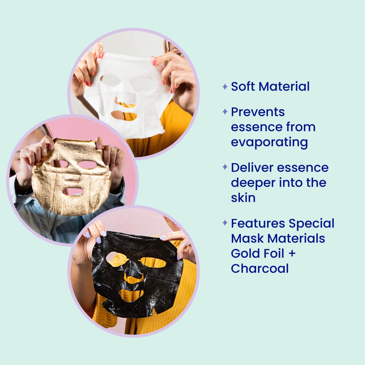FACETORY Best of 7 Korean Face Mask Variety Pack, 21 Count
