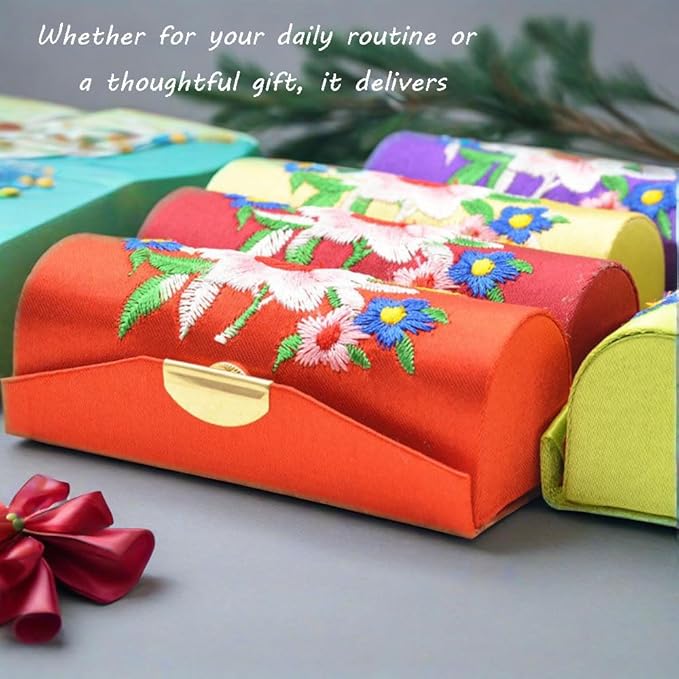 MIAO JIN Lipstick Case with Mirror Small Lipstick Holder for Purse