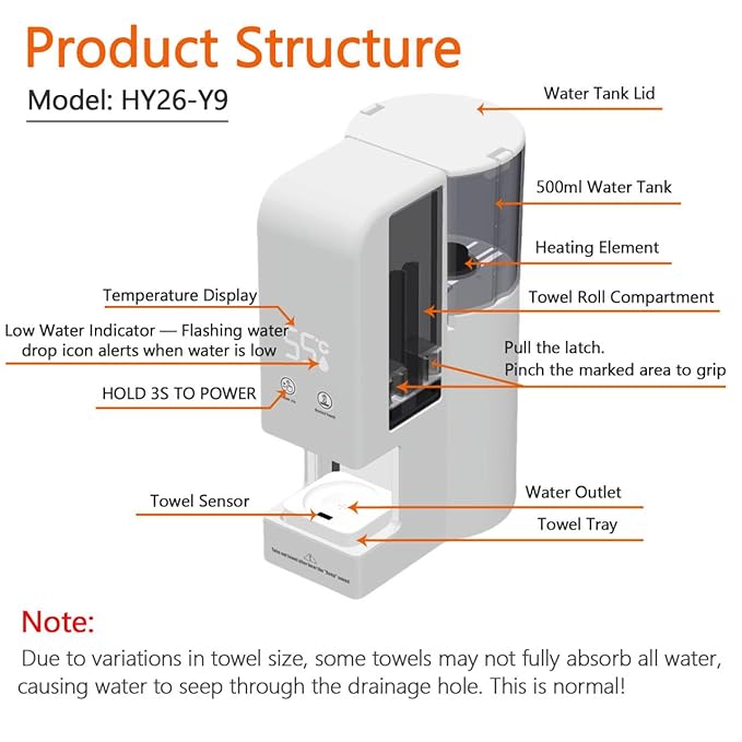 Towel heater machine hot towel warmer dispenser hot towel machine hot towel dispenser（Spa Hot Towel Warmers +100PCS Towels
