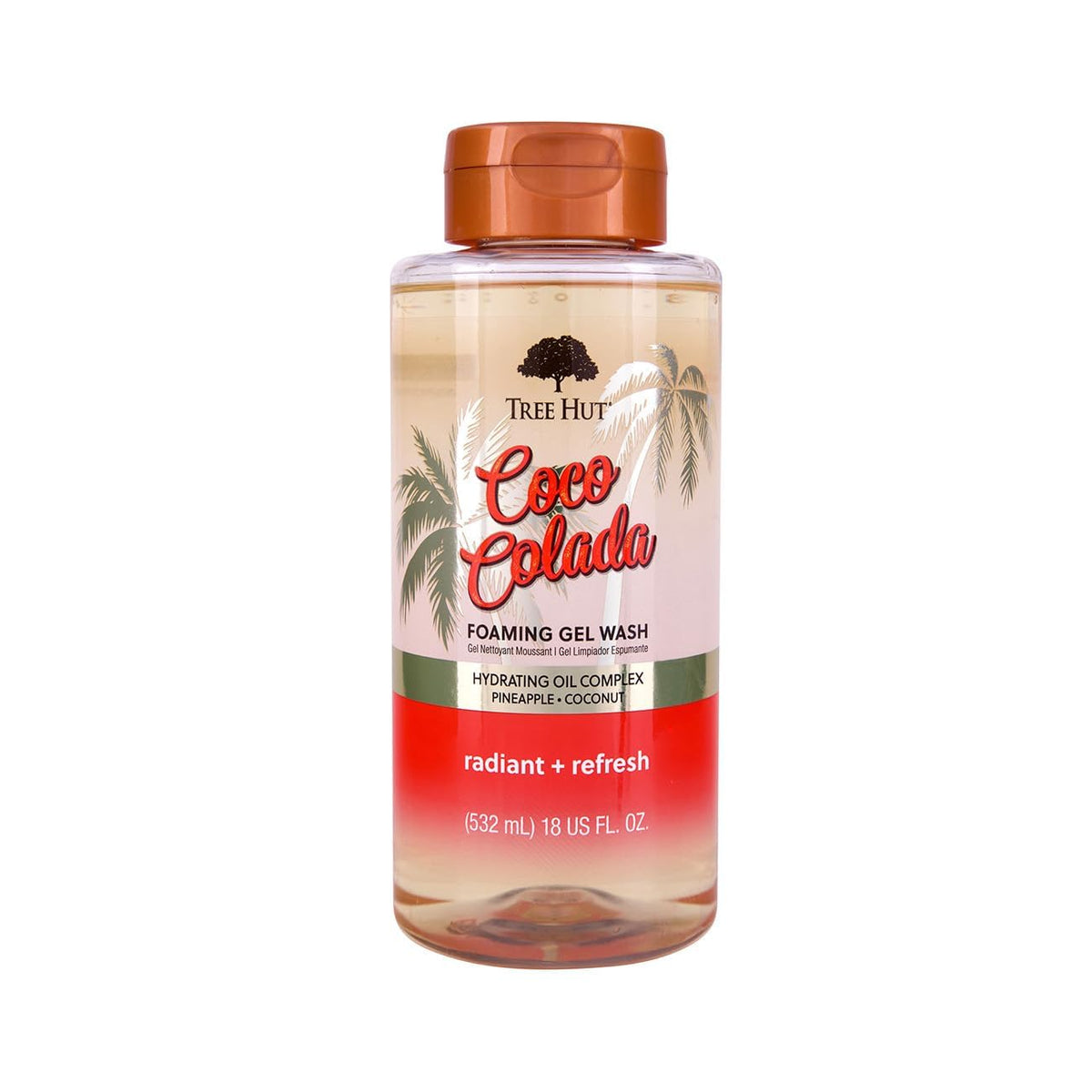 Tree Hut Pink Hibiscus Foaming Body Wash, 18 Fl Oz