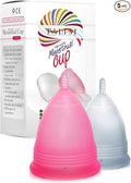 Talisi Menstrual Cups Set of 2 - Reusable Period Kit (Small & Large Sizes) - Super Soft Silicone Regular & Heavy Flow - Feminine Hygiene Products, Tampon & Pad Alternative - Organic Copa Menstrual