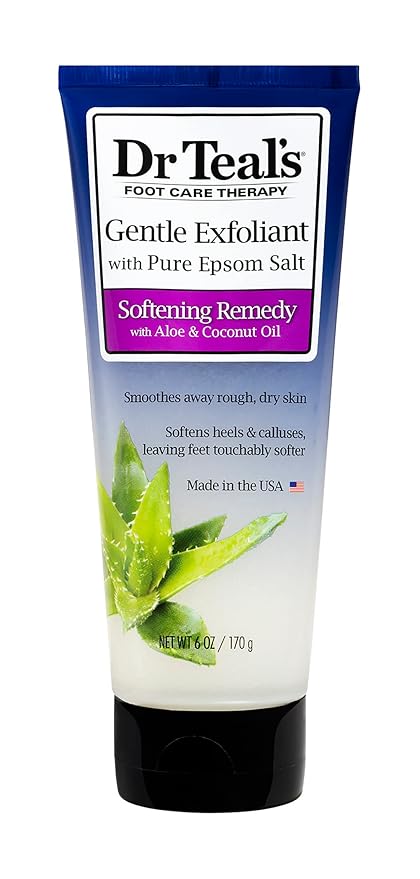 Dr. Teal's Gentle Exfoliant Foot Scrub With Epsom Salt 6 Ounce