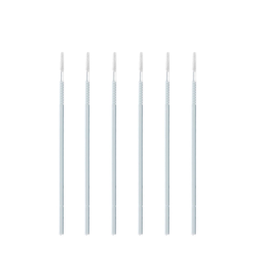 i-Laesh 200pcs Micro Brushes - Microswabs for Eyelash Extensions - Ideal for Eye, Dental, Lash, Eyebrow, and Makeup Care - Pro Grip Replacement - Pale Blue