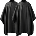 Borogo Professional Waterproof Hair Styling Cape Nylon Haircuting Salon Cape Gown Hair Salon with Snap Closure - 50" x 60" 2-Pack
