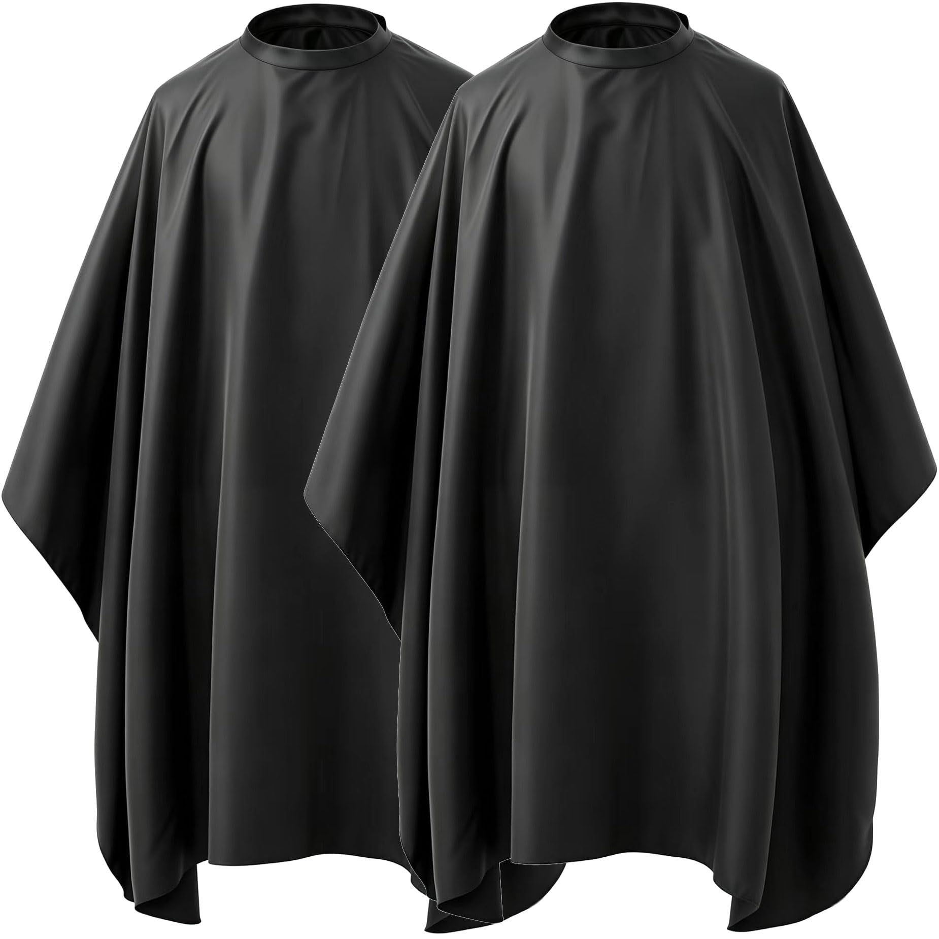 Borogo Professional Waterproof Hair Styling Cape Nylon Haircuting Salon Cape Gown Hair Salon with Snap Closure - 50" x 60" 2-Pack