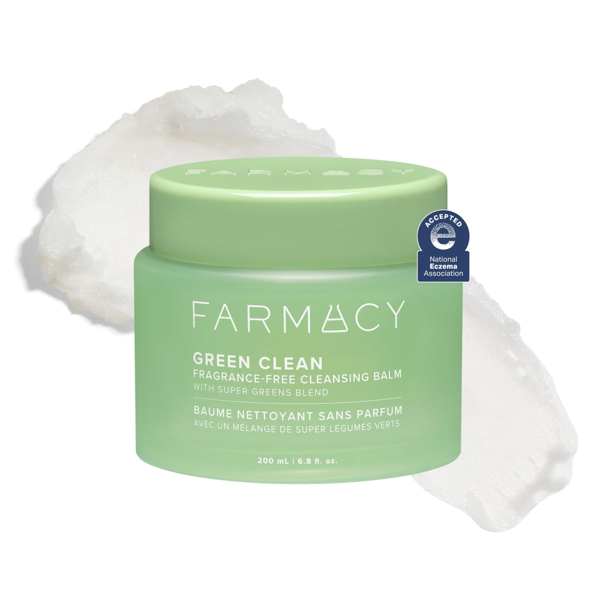 Farmacy Makeup Remover Cleansing Balm - Green Clean Waterproof Makeup Remover Balm + Oil Cleanser for Face - Gently Melts Make Up + SPF - Hydrates + Softens Skin with Super Greens + Papaya (50ml)