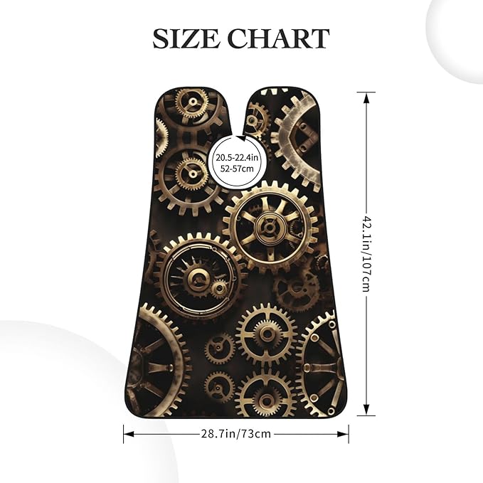 Cute Black Pug Dog-Standard-Scale-2_00x Print Beard Bib Shaving Apron, Beard Hair Trimming Cape Gift For Dad