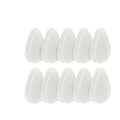 10 Pack - VerdeVida Facial Sponge/Face Scrubber, Buff Puf Style Pads, Deep Cleansing & Exfoliating, White