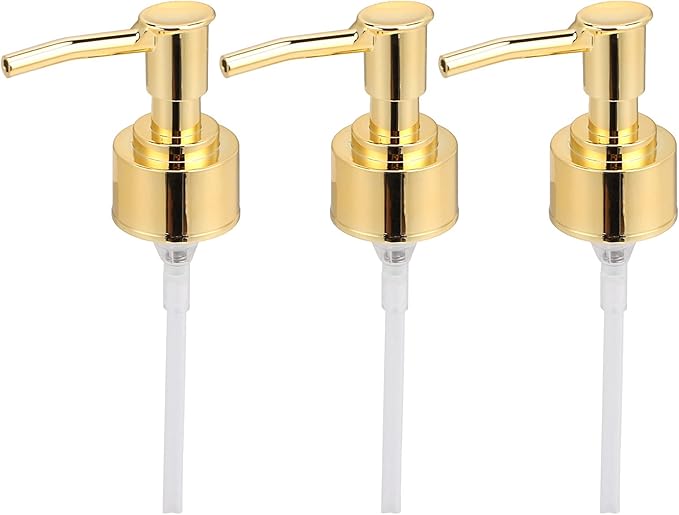 Perfume Bottle Pump Shampoo and Conditioner Bottle Nozzle Shower Gel Bottle Spray Nozzle Kit ABS Material with 360 Degree Rotation for Soap Lotion Massage Oil Bottle Accessory
