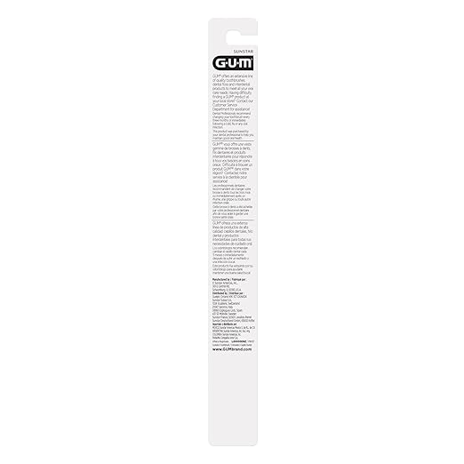 GUM Classic Soft Toothbrush, Full Head, Includes Rubber Tip Dental Pick 1 Count (Pack of 6)