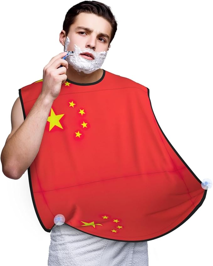 Flag Of Bangladesh Print Beard Bib Shaving Apron, Beard Hair Trimming Cape Gift For Dad