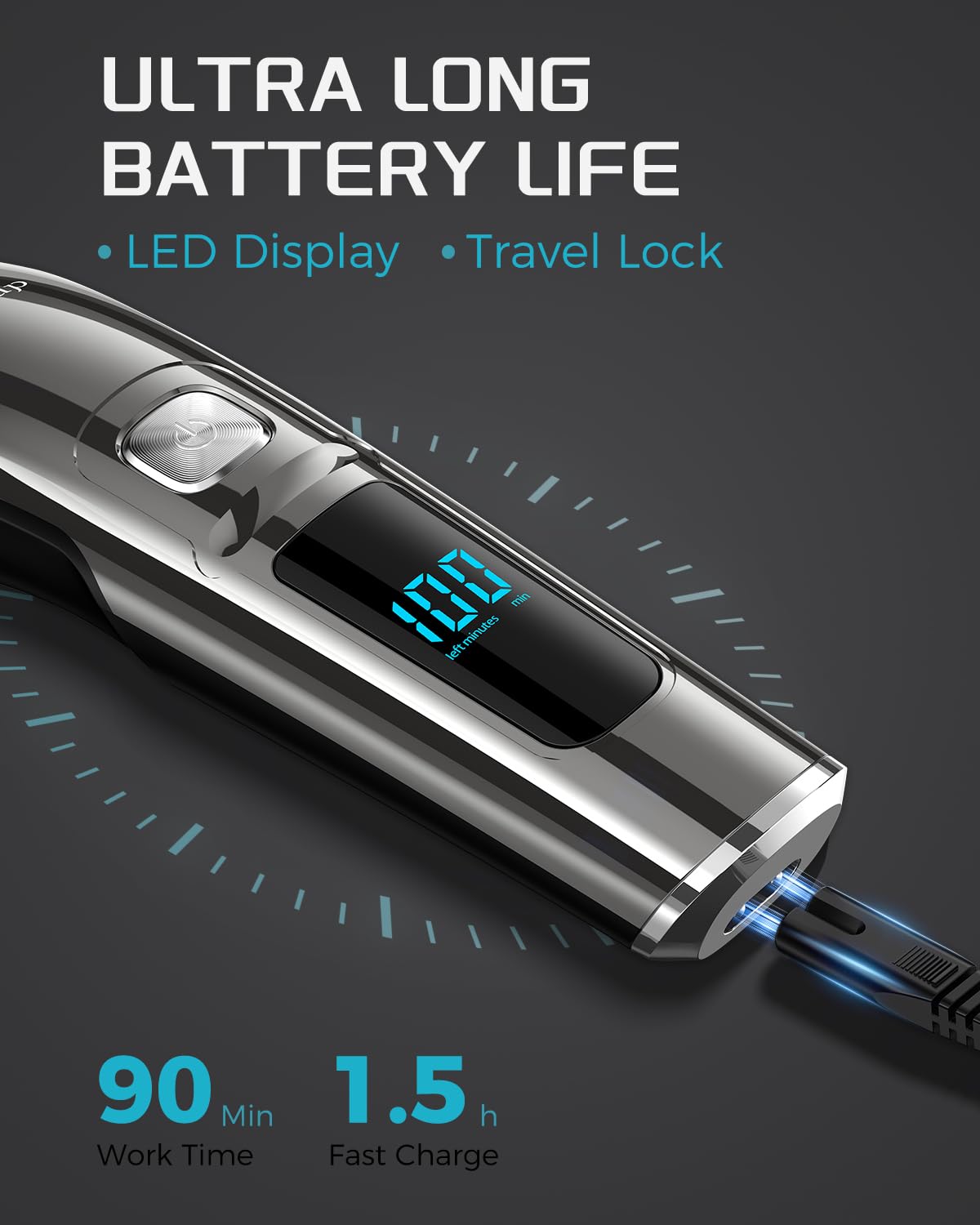 Brightup Beard Trimmer for Men - Electric Razor & Shaver