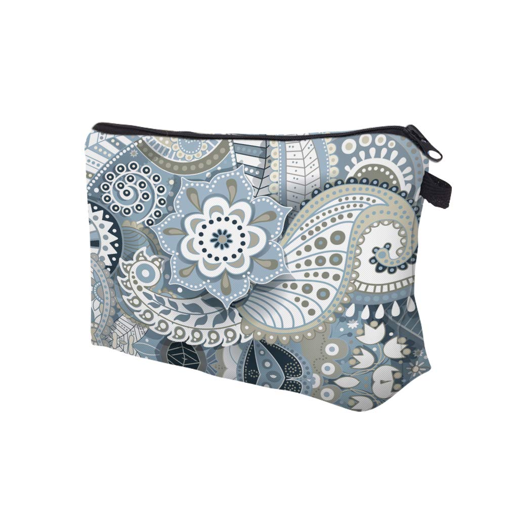 Deanfun Makeup Case Small, Cosmetic Zipper Bag Waterproof for Purse Mini, Women Cute Traveling Accessories Pouch for Ladies Thanksgiving(Mandala D2-51559)