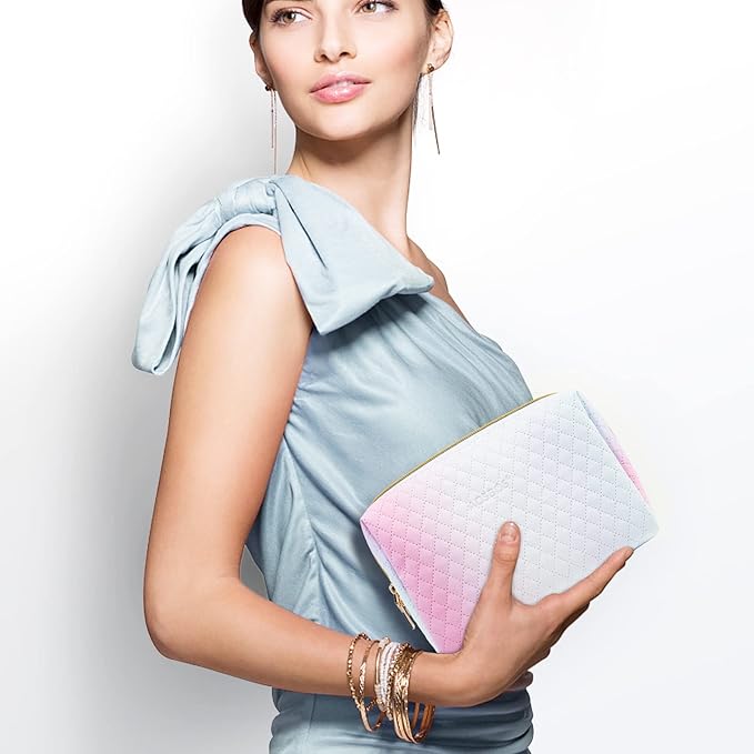 Aosbos Small Makeup Pouch, Travel Cosmetic Bags for Women,Travel Pouch