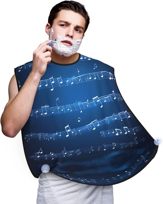 Three Dachshunds Print Beard Bib Shaving Apron, Beard Hair Trimming Cape Gift For Dad