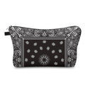 Loomifang Small Makeup Bag Cosmetic Bag for Women, Pretty Design Organizer Case with Zipper Closure, Lightweight and Water-Resistant Make Up Bag - 8.65"x 5.35" x 7.08"（Mandala Flowers）