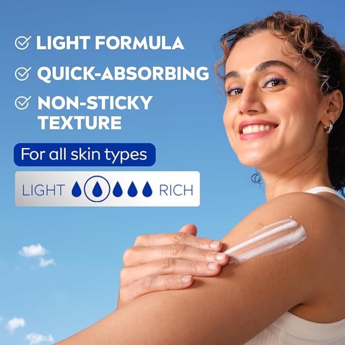 Nivea Natural Glow Body Lotion with SPF 15, Vitamin C, Lightweight Moisturizing Lotion for Daily Use, 13.52 Fl Oz (Pack of 1)