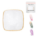 MelodySusie 1Pc Square Resin Nail Art Palette Color Mixing Board White