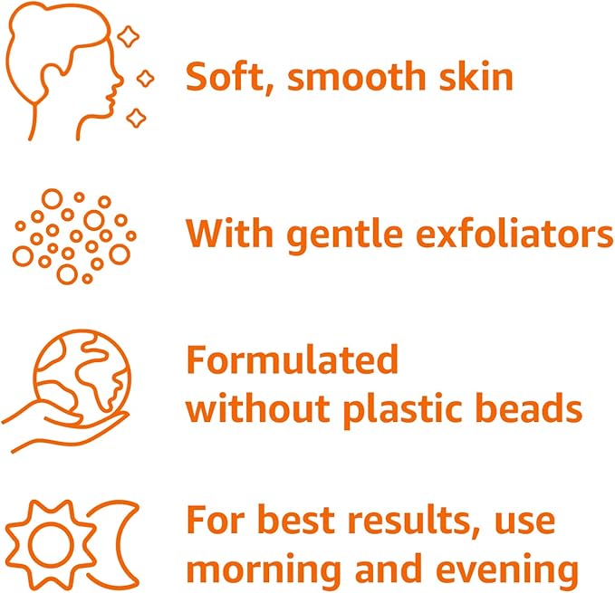 Amazon Basics Replenishing Cleanser Exfoliating Face Wash, 6.78 fl oz (Pack of 3)