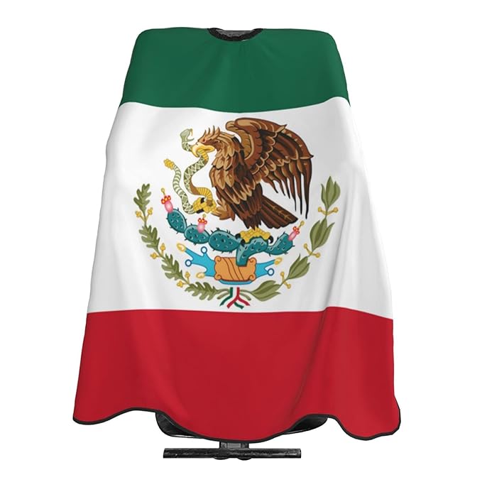 Mexican Flag Barber Cape - Hair Cutting Cape Apron for Clients - Men & Women