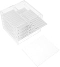 Acrylic False Eyelash Organizer Box, 10-layer Eyelash Storage Case and Display Holder for Travel and Home Use