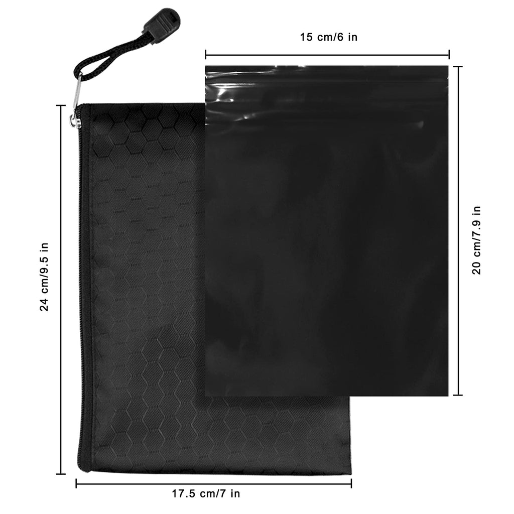 Feminine Personal Disposal Bags,6x8 inches Tampon Pack of 100 Black Opaque Zip Seal Discreet Disposal Bags for Tampons,Sanitary Pads,Sanitary Liners(with Black Storage Bag)