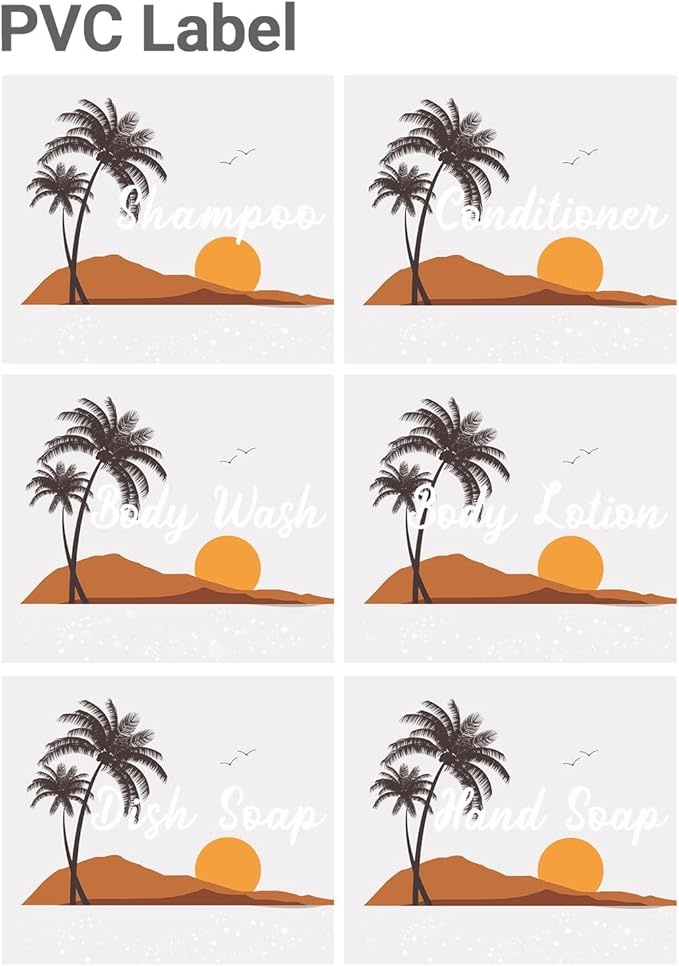 Empty Plastic Bottles with Pump Dispenser, 500ml Gradient Bottle, 3 Pack