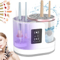 AOOFCMLLC Makeup Brush Cleaner 3 in 1 Electric Makeup Brush Cleaner and Dryer, Automatic Brush Cleaner Machine with Multi-Hour Drying Settings, Portable Design for All Makeup Brush Types