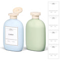 ASEVAT 8.8oz Travel Bottle with Flip Cap, Leak Proof Squeeze Bottles, Refillable Plastic Travel Containers for Creams, Lotion, Foundation, Shampoo, Conditioner