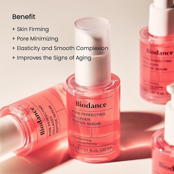 BIODANCE Pore Perfecting Collagen Peptide Serum, Skin Firming & Radiance, Plumping, Pore Care, Makeup Prep Serum for All Skin Types, Korean Skin Care, Self Care Gifts for Women | 1.01 fl.oz