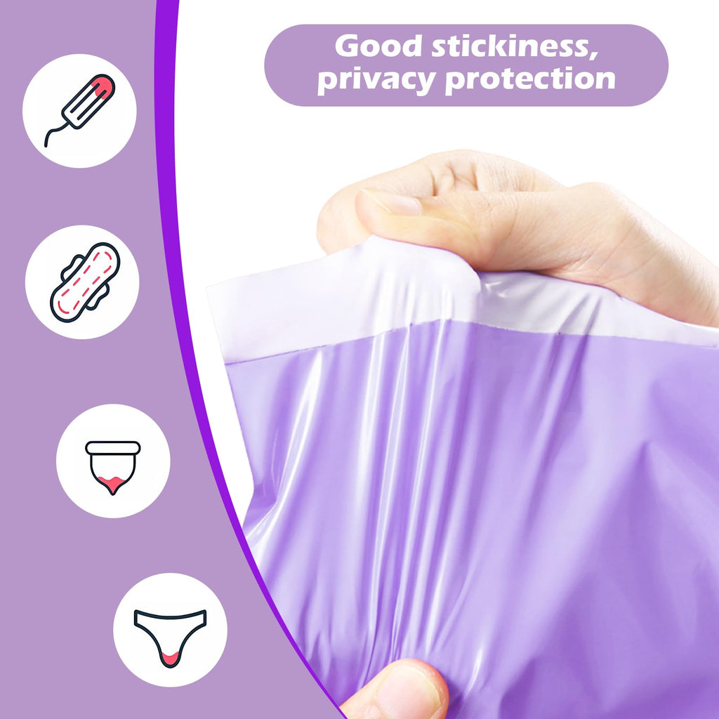 ZSMKJIAYE 200 Pcs Purple Sanitary Napkin Disposal Bags,Sealable Tampon Disposal Bags, Prevents Odours Thickened Size Feminine Hygiene Bag for Sanitary Napkins and Pads,Disposable Tampon
