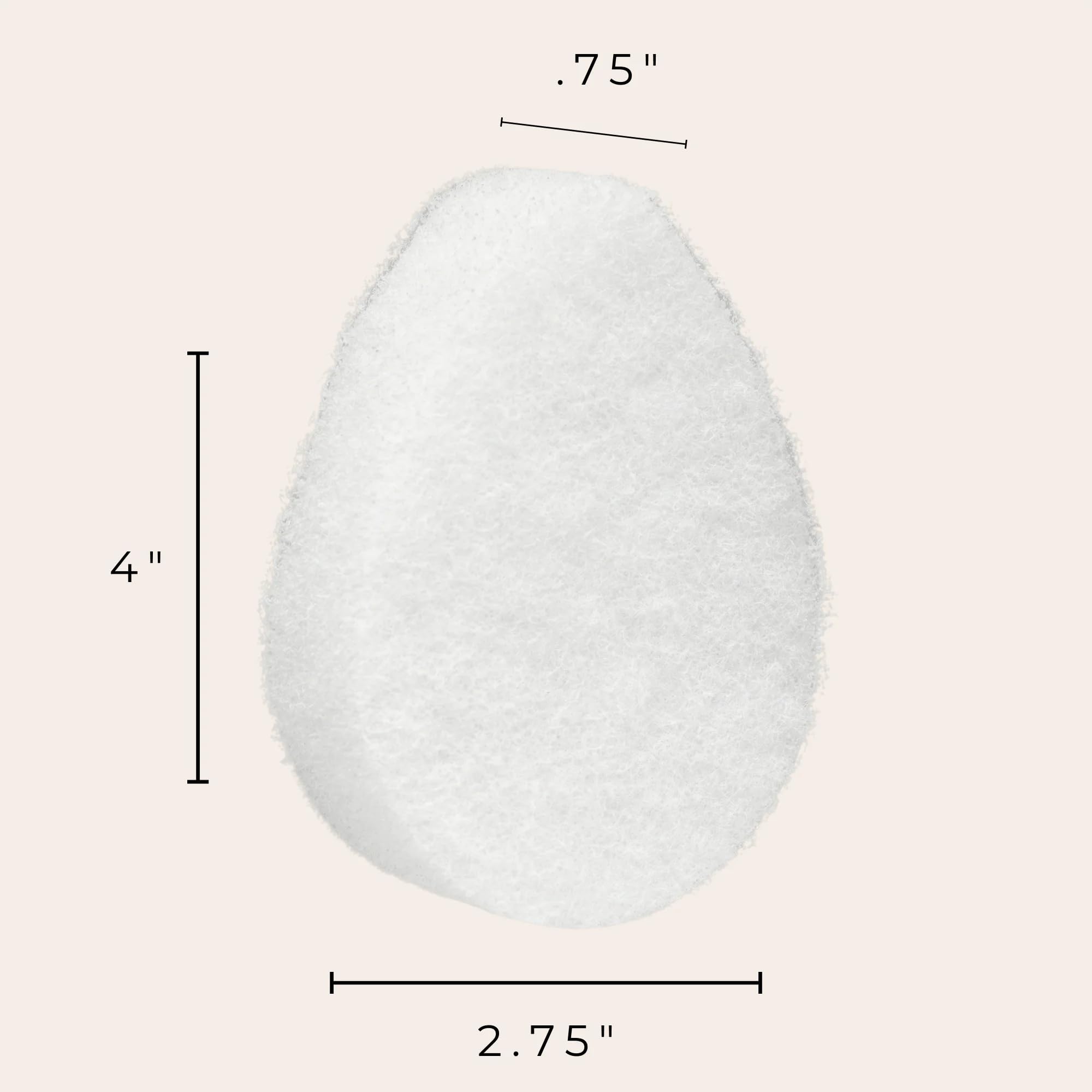 10 Pack - VerdeVida Facial Sponge/Face Scrubber, Buff Puf Style Pads, Deep Cleansing & Exfoliating, White