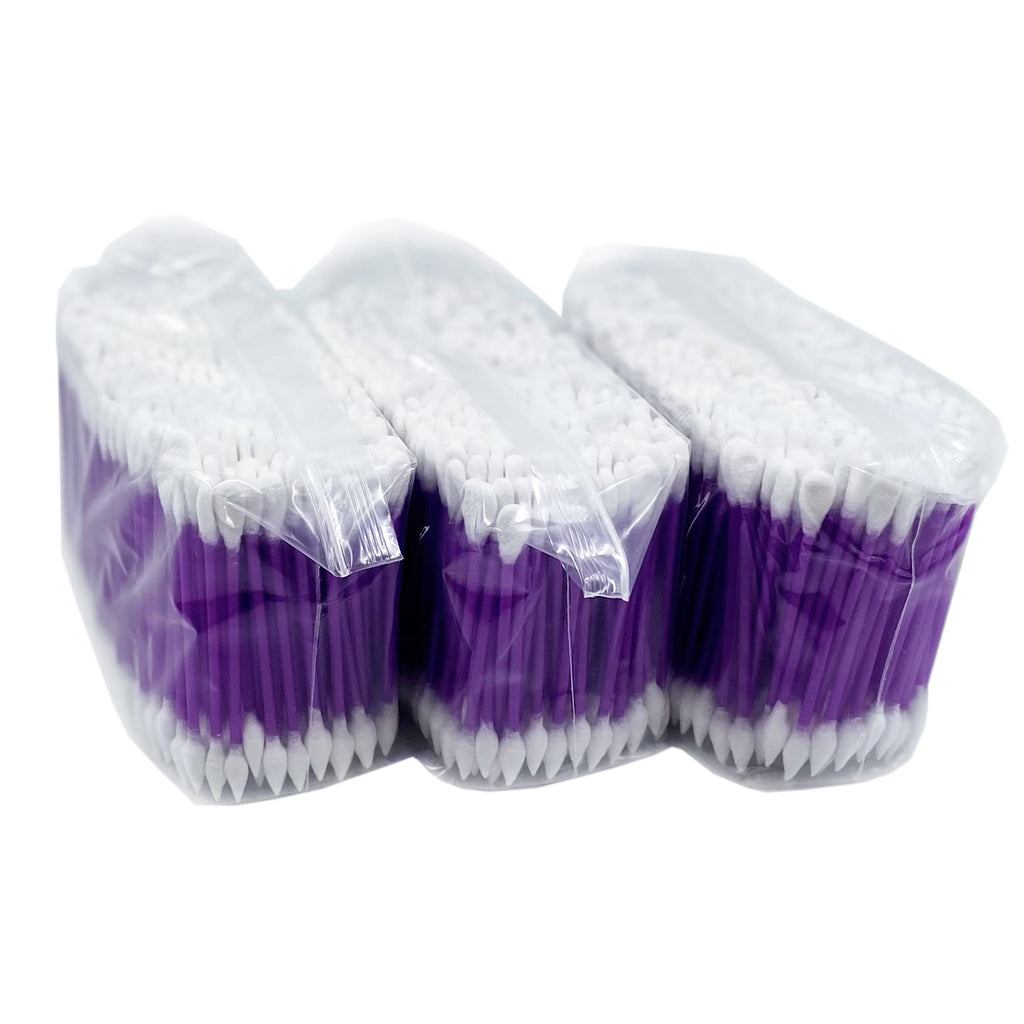 CGR 900pcs Precision Makeup Cotton Swabs, Pointed & Flat Tips, 3 Bags