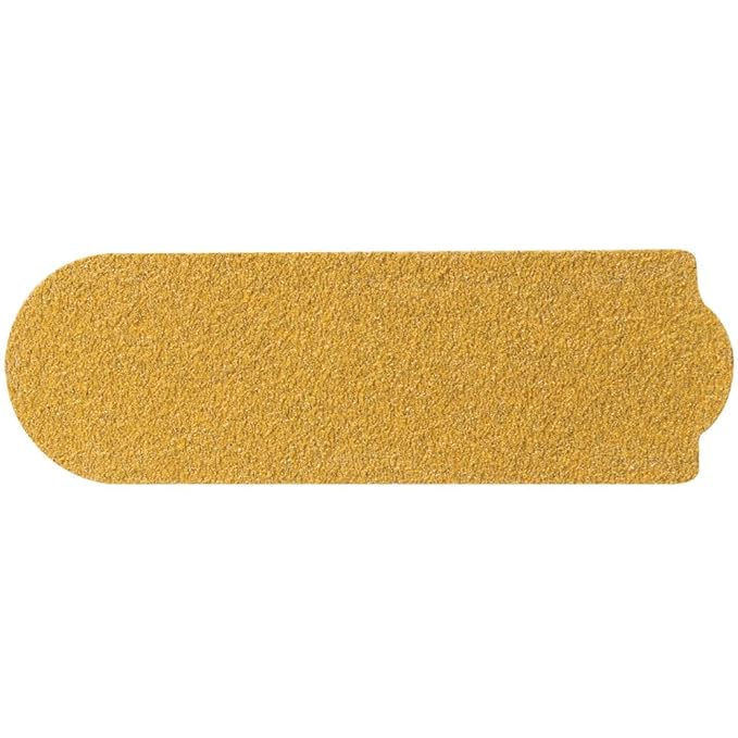ForPro Professional Collection Stainless Steel Pedi File Refill, 80 Grit, Gold, EZ-Strip Peel Pedicure Refill Pads, 1.25” W x 4” L, 50-Count